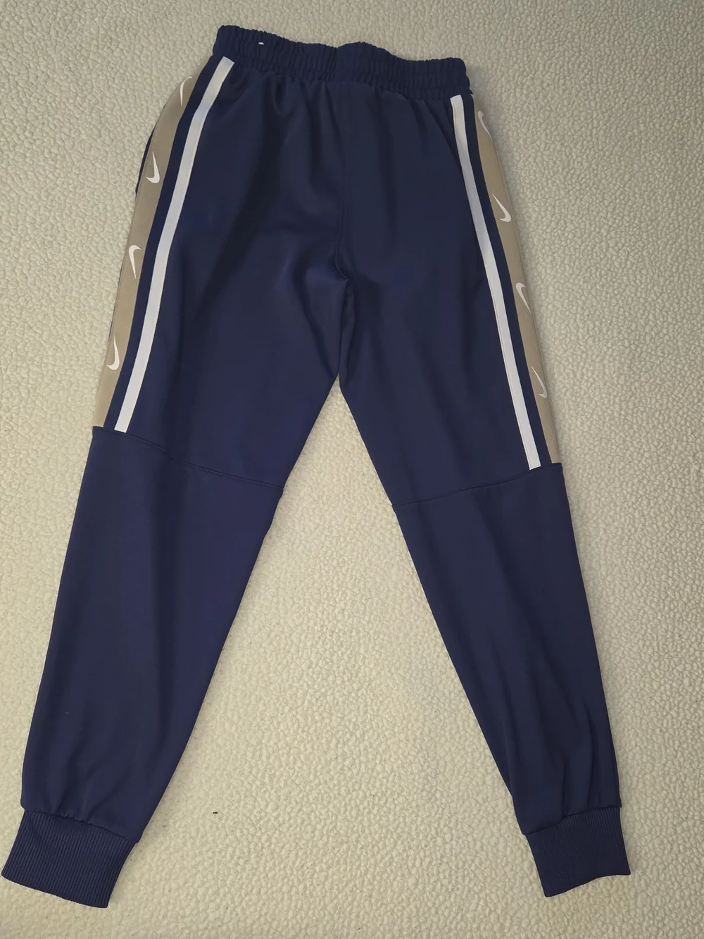 Nike Kids Navy Track Pants with Side Stripe Size Small